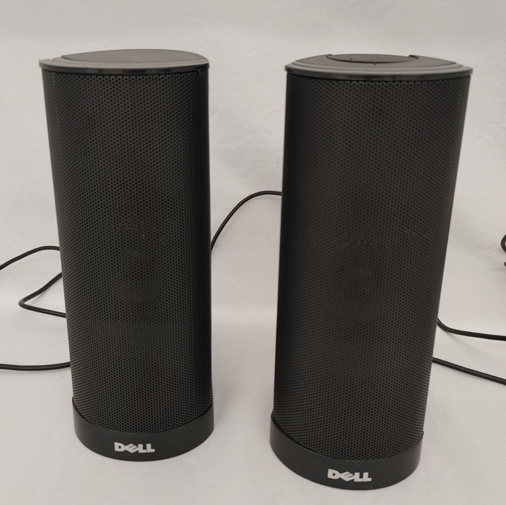 Used Dell Multimedia USB Speakers AX210 0R125K REV A01 Left And Right Tested